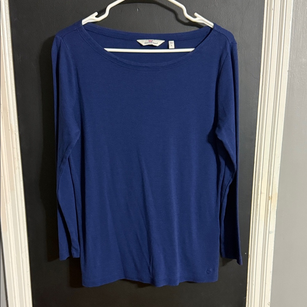 Vineyard Vines Boatneck 3/4 Sleeve Cotton Modal Tee Size: L